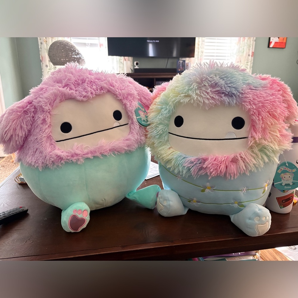 Squishmallows Zozo & Bessem 16” Bigfoot